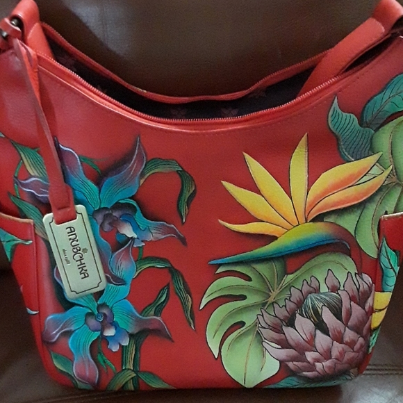 Anuschka, classic hobo handbag - Picture 4 of 4